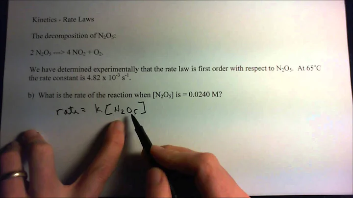 Basic rate laws - worked problems