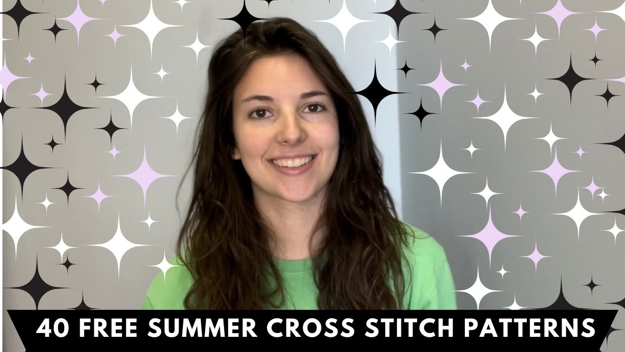 40 Free Summer Cross Stitch Patterns - Flosstube extra #4 - YouTube