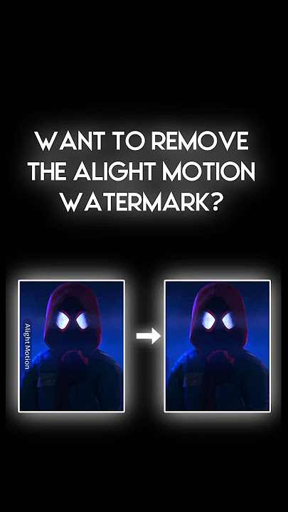 Cara Menghilangkan Watermark Alight Motion #alightmotion #tutoralalightmotion