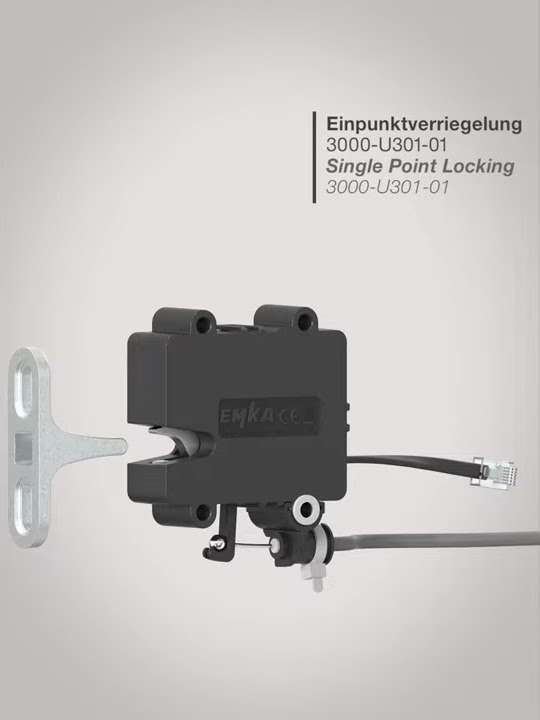 EMKA's Single Point Latch- mounts on the inside of panel door