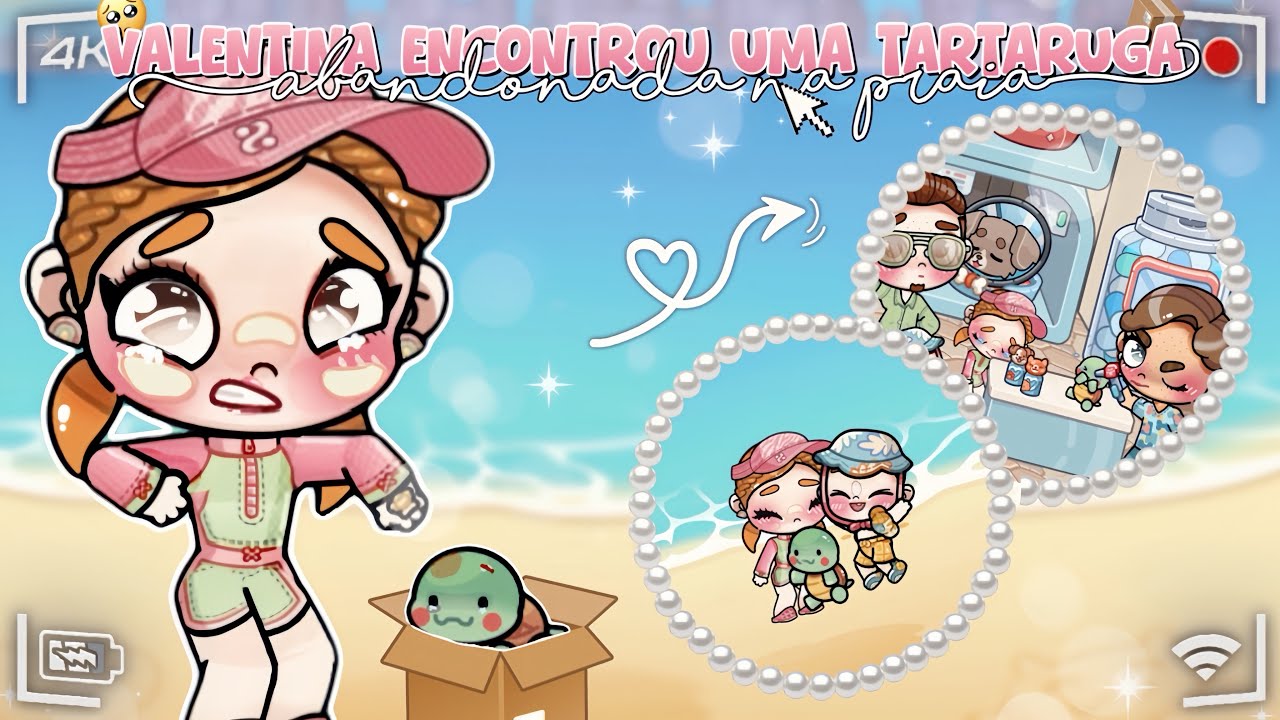 VALENTINA ENCONTROU UMA TARTARUGA ABANDONADA NA PRAIA 🐢💗🥺 ||*VOICE*🎙️|| AVATAR WORLD 