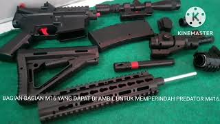 CUSTOM SENJATA MAINAN SPRING KOKANG PREDATOR M416 TANPA MERUBAH JENIS NYA.. screenshot 4
