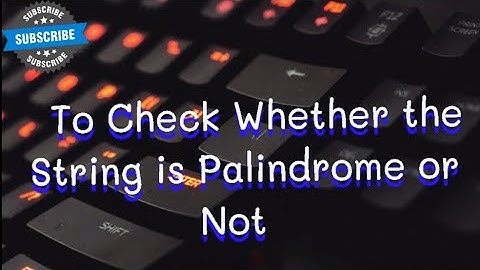 💥To Check Whether the String is Palindrome or Not | Simple Python coding Using pycharm - TAMIL