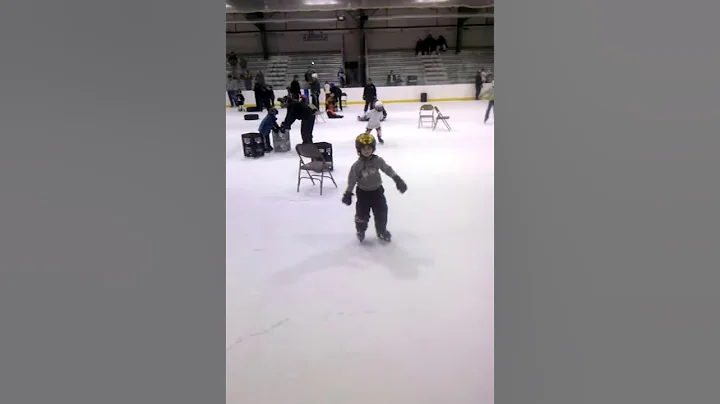 Olivia Ruth Gillespie learning to skate