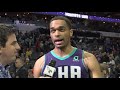 PJ WASHINGTON after HORNETS WIN vs. Warriors