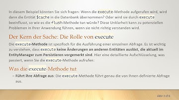 Verstehen der execute-Methode in Doctrine: Beeinflusst sie andere Statements?