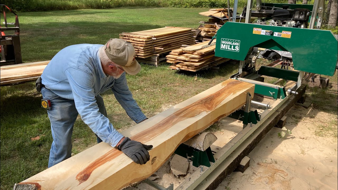 Sawing With Senior! Making Beautiful Boards Out of a Birch Log