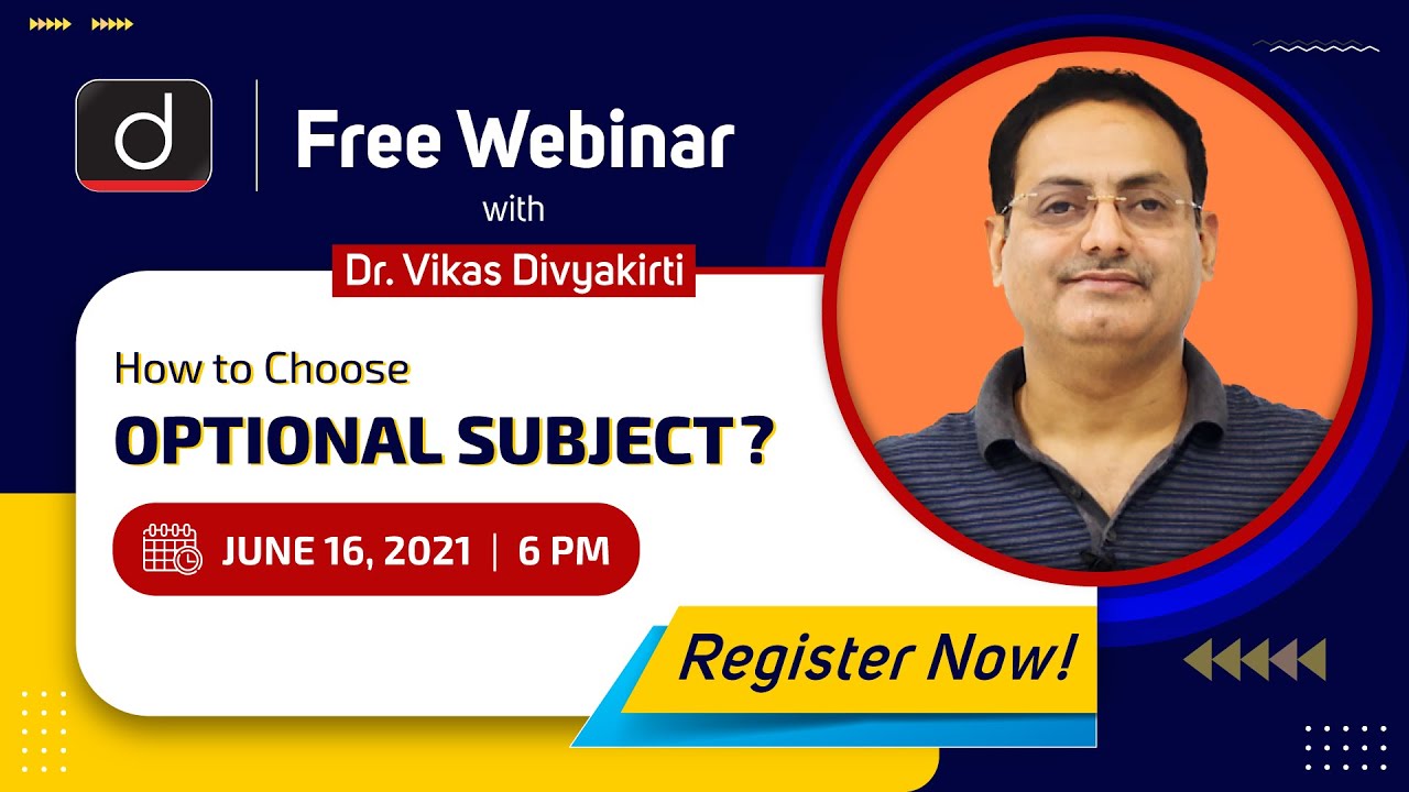 Join us for Drishti Webinar Series (Part-2) on June 16, 2021 | 6 PM – Watch On YouTube