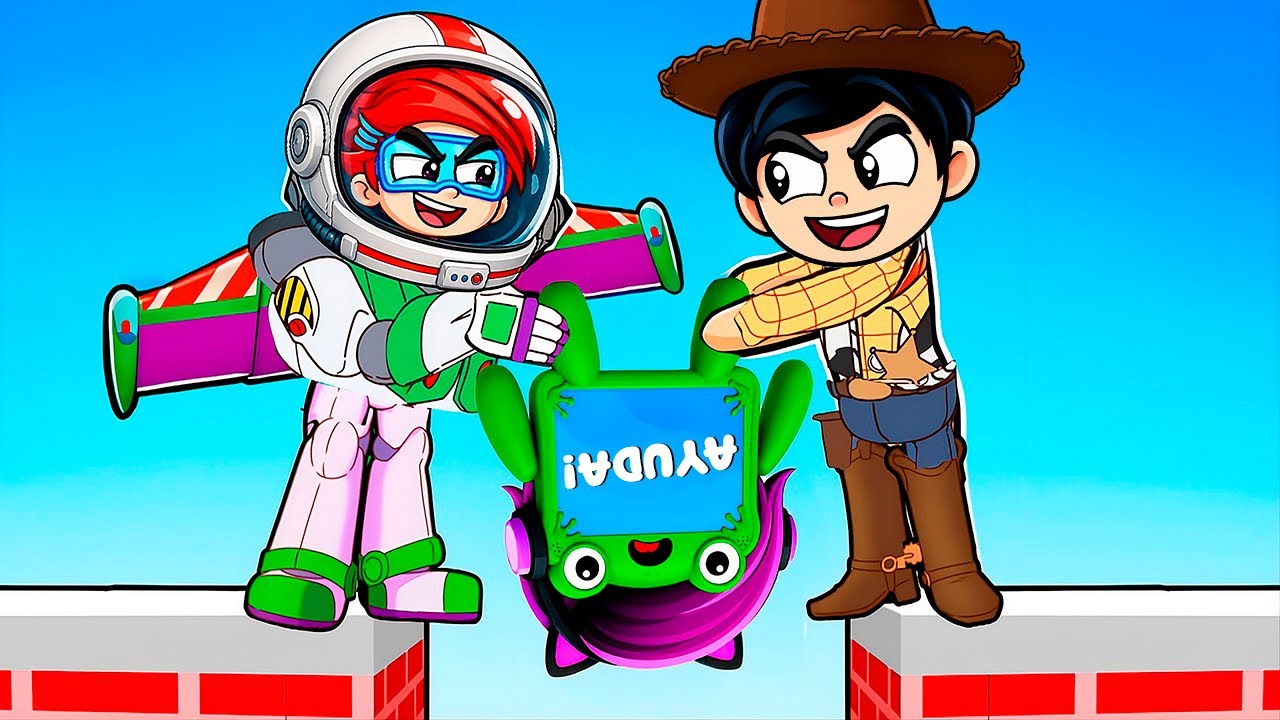 LUCHAS LOCAS con LILY PAD vs WOODY vs BUZZ LIGHTYEAR | Toy Story 5 en Gang Beasts | Karim Juega