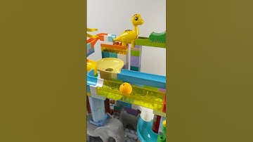 Satisfying Building Blocks Marble Run Race ASMR #asmr #marblerun #marblerace #lego #marblerunrace