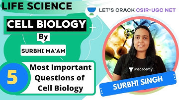 Most Important Questions of Cell Biology | Target CSIR-UGC NET 2020/2021 | Surbhi Sing