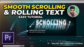 Smooth Scrolling Text Animation in Premiere Pro Rolling Text Animation Tutorial