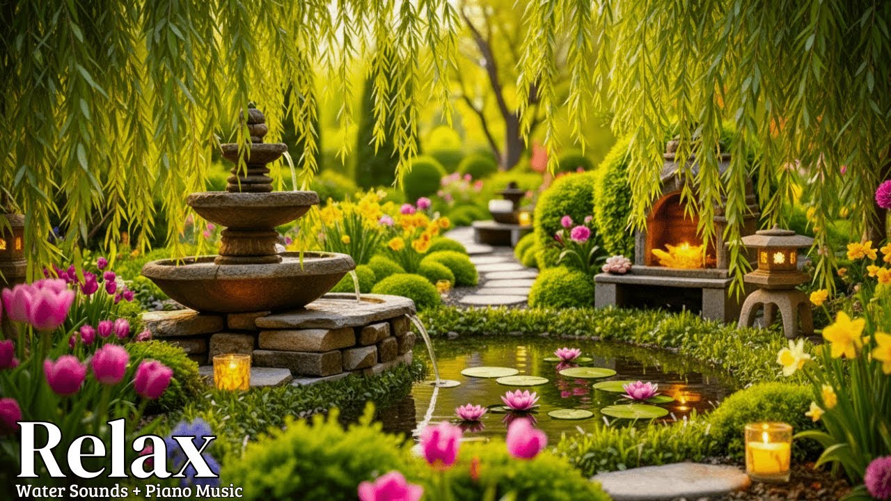 Soothing Relaxing Music & Water Sounds 🍃 Peace of Mind, Anxiety Relief