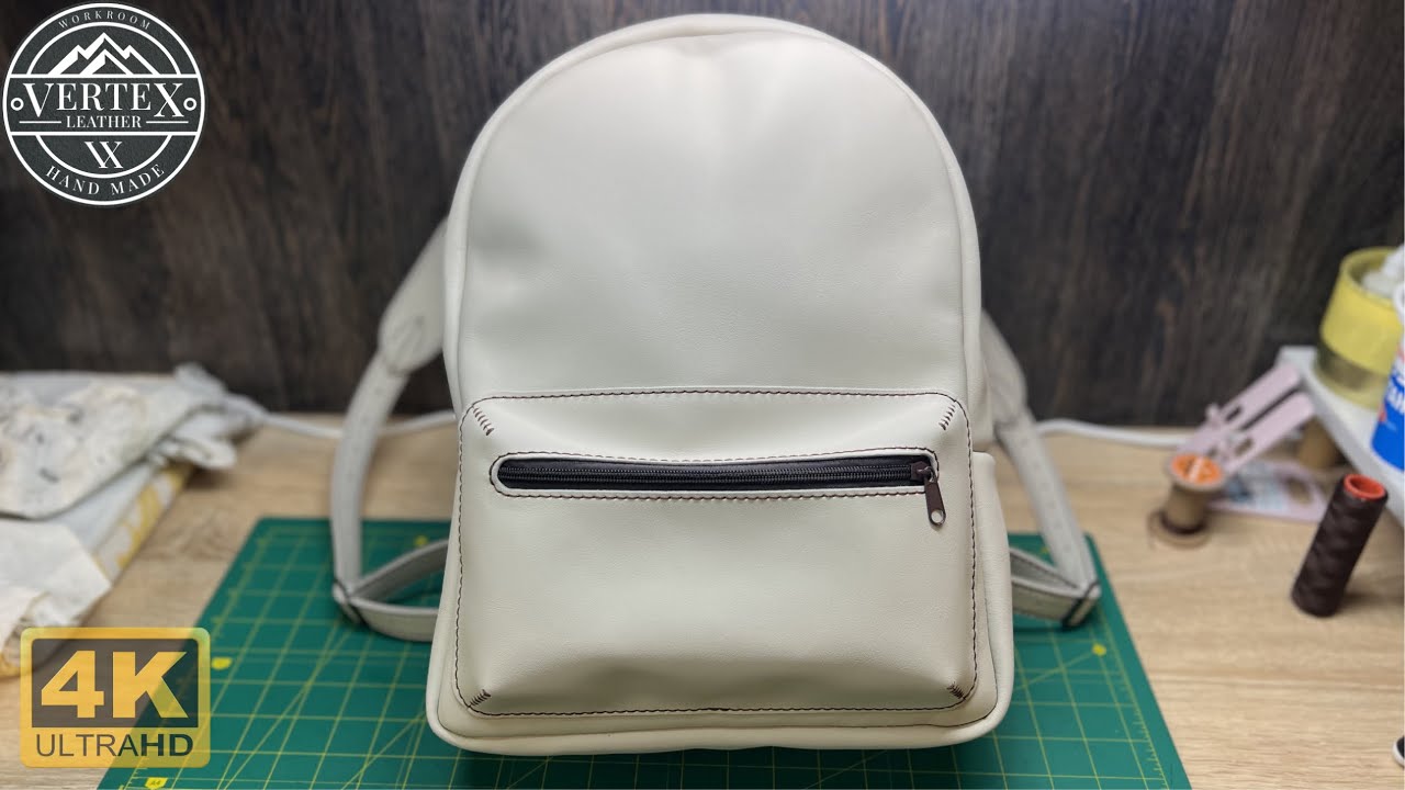 Making a Handmade Backpack from Scratch | Ручной пошив кожаного рюкзака | Vertex Leathercraft