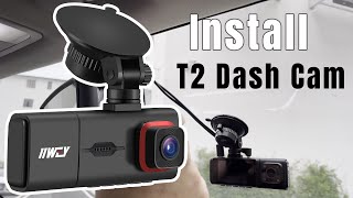 How to install iiwey T2 3 channel dash cam