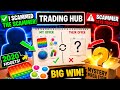I SCAMMED the SCAMMER in a Fidget Trading Hub... 😳