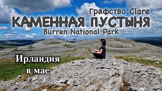 Ирландия🇮🇪Каменная пустыня/Burren National Park - 4K/Уникальный ландшафт/Графство Clare