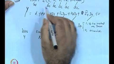 Mod-01 Lec-27 Dummy Modelling (Contd.)