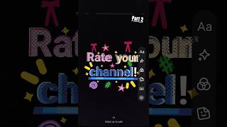 Rate your channel🌷//yang blm kepilih sbr y, msh bnyk yg blm kebaca #fypシ #emojicat #fypシ゚viral #rate