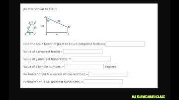 Given similar polygons find scale factor, congruent angles and perimeter of each polygon