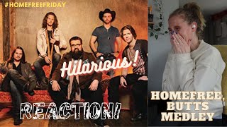 REACTION! HomeFree Butts Medley 🍑 OFFICIAL VIDEO #HomeFreeFriday #ACappella #ALittleMoreOfLisa