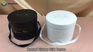 Round flower gift boxes