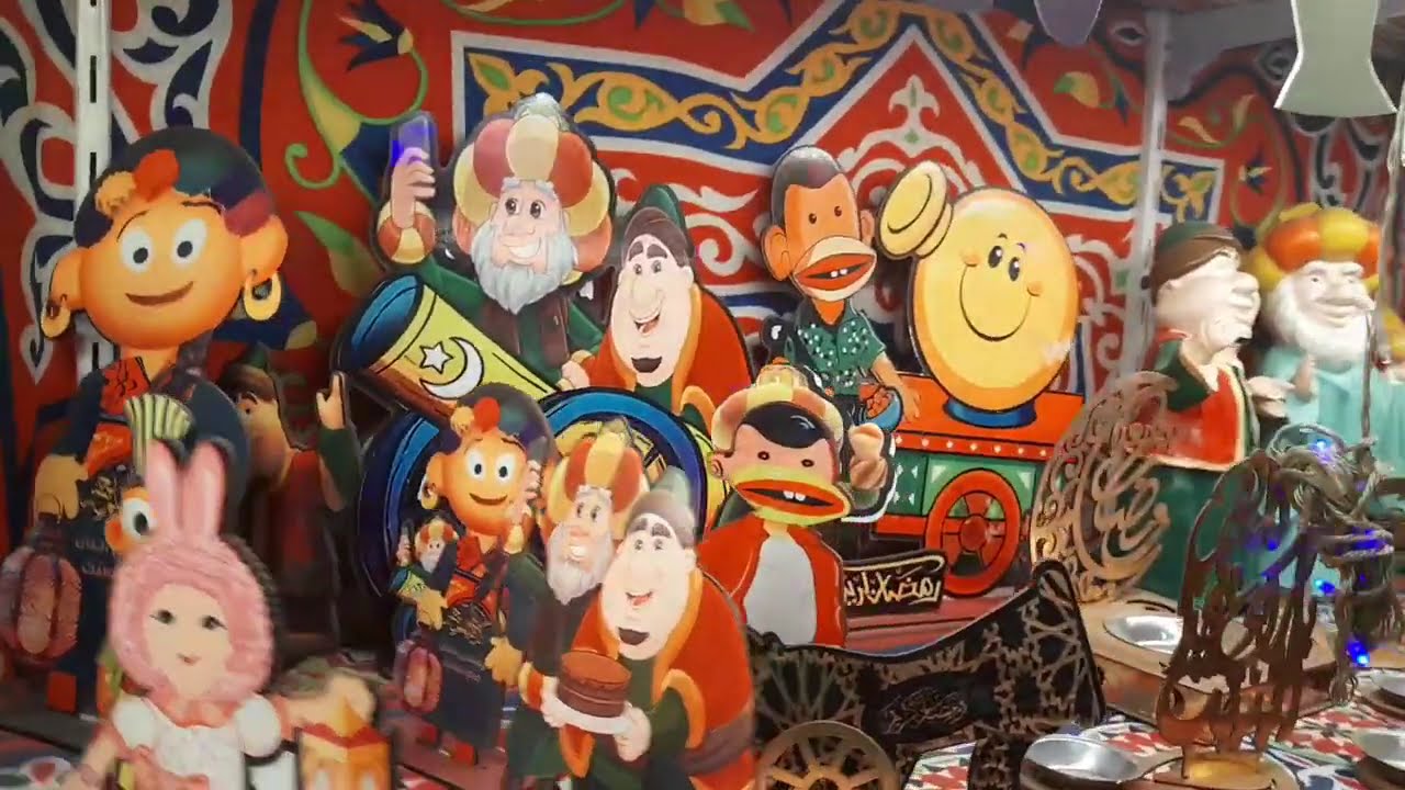 اجواء🌟 رمضان 🌜في  الخياميه ⛺️ مع اغاني رمضان 2025