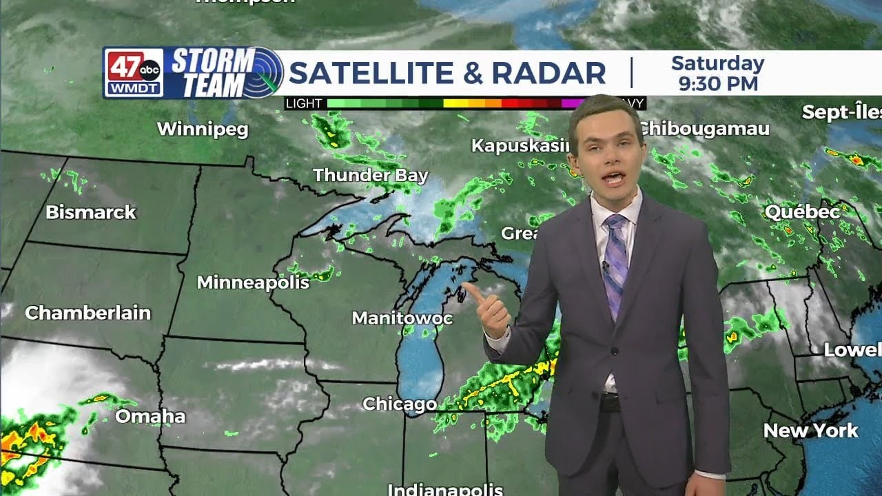 Isolated Showers Next Few Days - Overnight Forecast (06/09/24) - YouTube