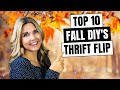 Top 10 FALL THRIFT FLIP DIYS - TRASH TO TREASURE