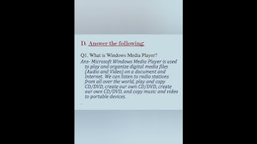Computer || Class -6 || Chapter - 2 ||  MORE ON WINDOWS 7 || questions and answers