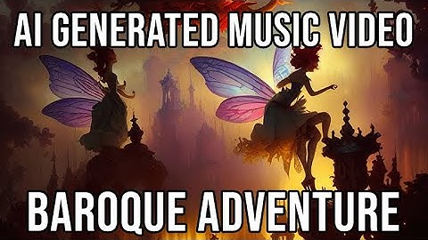BAROQUE ADVENTURE - AI Generated Music Video with classic baroque music and vibrant colors | AI Art
