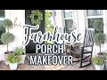 DIY FRONT PORCH MAKEOVER ON A BUDGET | FARMHOUSE PORCH IDEAS | EASY PORCH DIYS