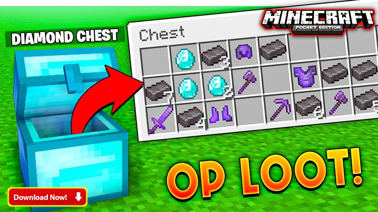 √minecraft but chests give op items mod download mcpe 1.17 op chest