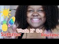 Easy Summer Wash &amp; Go Routine | Natural Hair