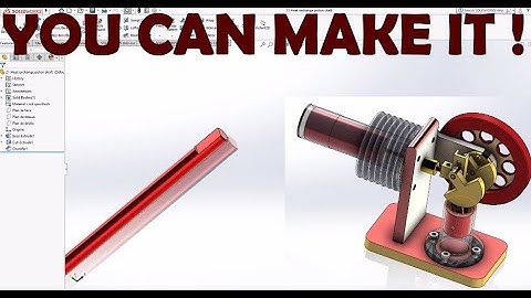 Solidworks Complete Project Stirling Engine-21-Heat Exchange Piston Shaft -PART DESIGN-STEP BY STEP