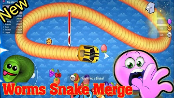 Worms Snake Merge: idle&io zone game sinhala 🐍🐉| Top Worms zone full track | sl rana gaming