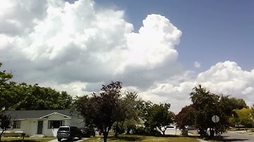 Timelapse (an hour ago) Boiling Anvil Clouds Bursting into the Atmosphere -Today 6/21/24