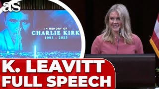 Karoline Leavitts Emotional Tribute To Charlie Kirk At Kennedy Center Vigil Full Speech
