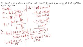 Common Gate configuration:problem: Few Minutes Learning