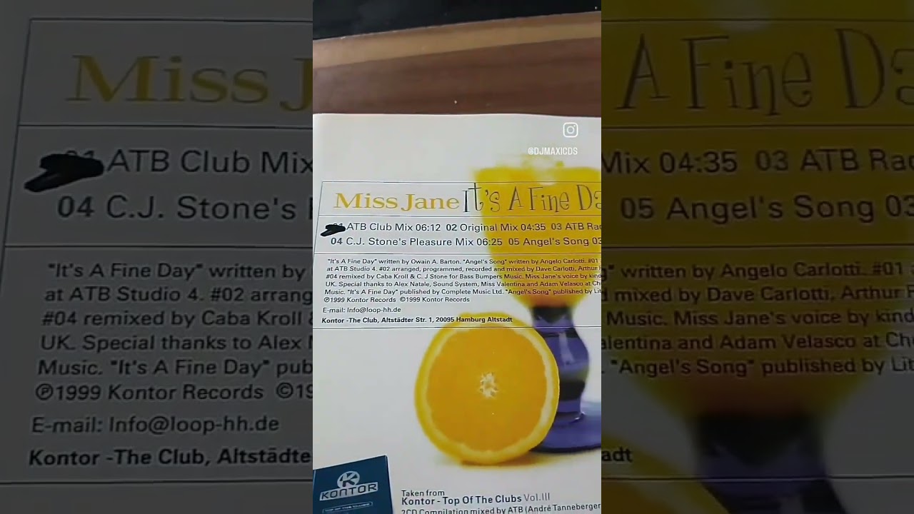 Miss Jane – It's A Fine Day 