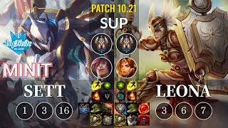 hyF Minit Sett vs Leona Sup - KR Patch 10.21