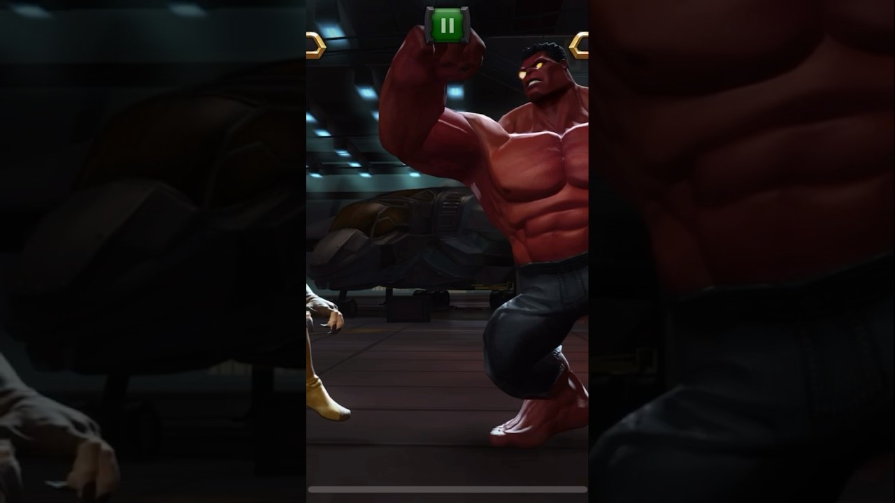 Sabertooth vs Red Hulk 
