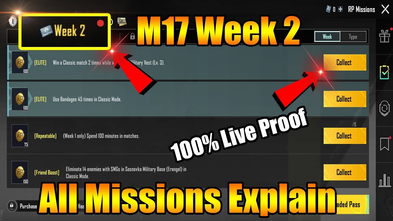 BGMI/PUBG M17 Week 2 Missions Explain | Royale Pass Astral Splendor Week 2 All Mission Explain