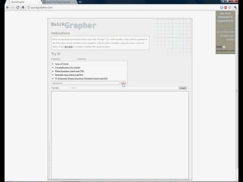 QuickGrapher Demo 3 - Vetting Graphs and Equations