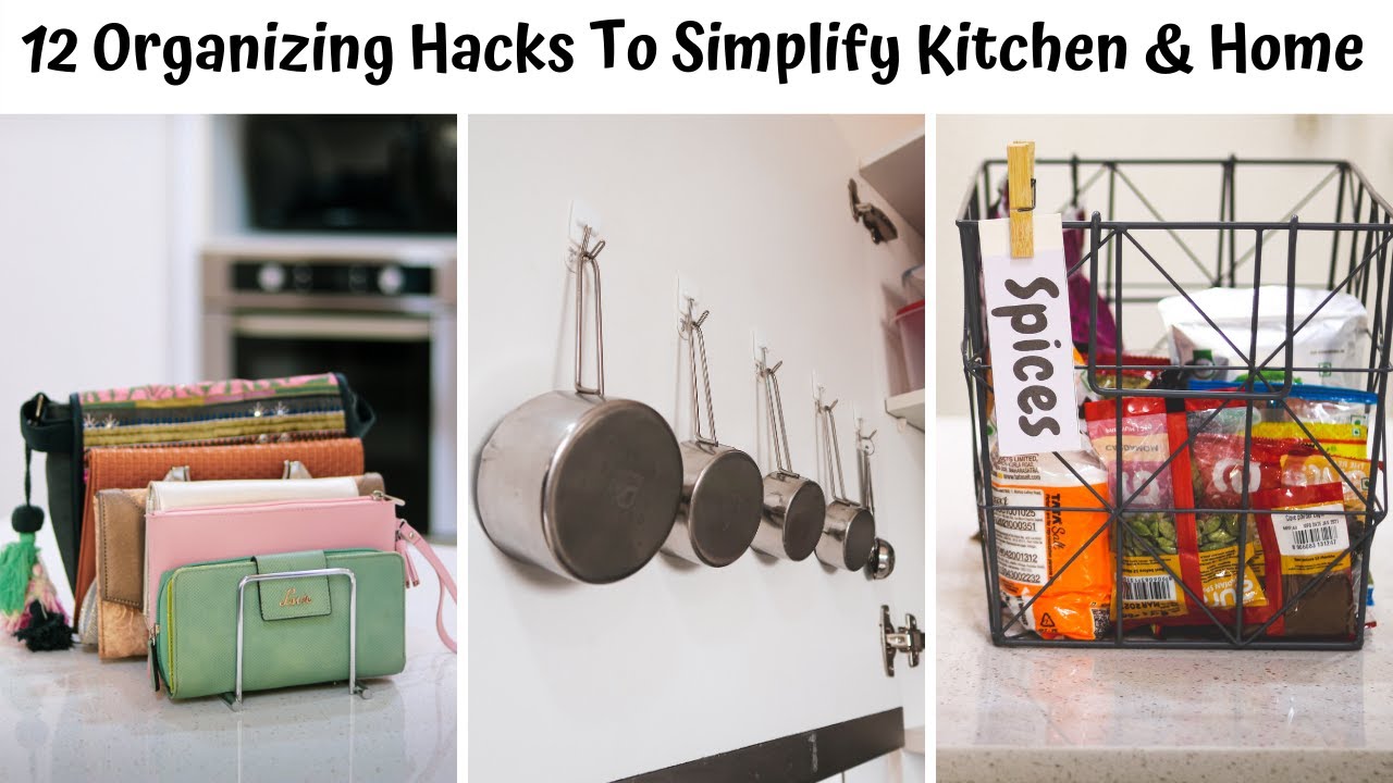 12 Organizing Hacks To Simplify Kitchen & Home YouTube