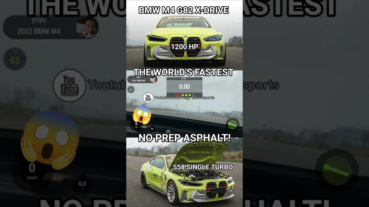 BMW M4C G82 X-Drive | The World’s Fastest build on no-prep Asphalt 😱 