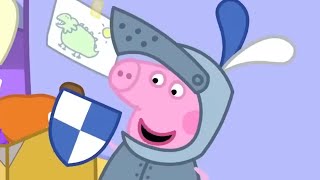 peppa pig becomes a knight peppa pig official channel family kids cartoons peppa pig tales