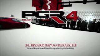 Project Gotham Racing 4 Title Screen (Xbox 360)