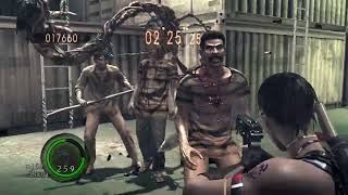 Resident Evil 5 RE5 PS3 PS4 Mercenaire mode - Sheva Alomar - Ship Deck   Débutant noob