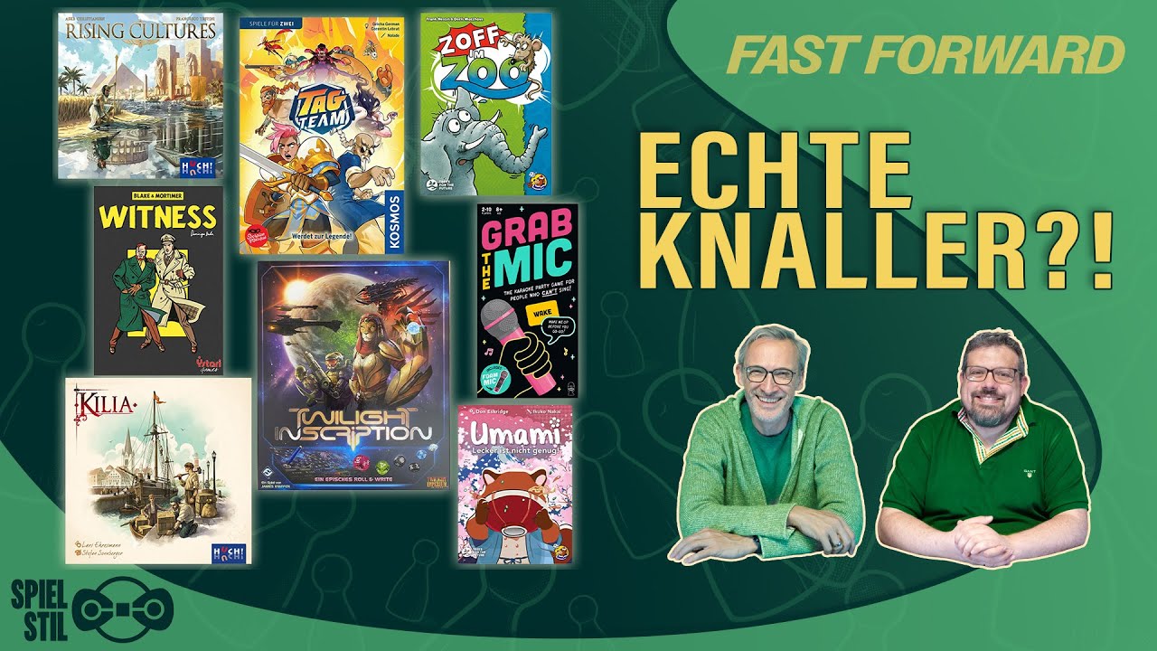 Fast Forward - kurze Brettspiel Tests mit Rising Cultures - Witnerss - Umami - Kilia